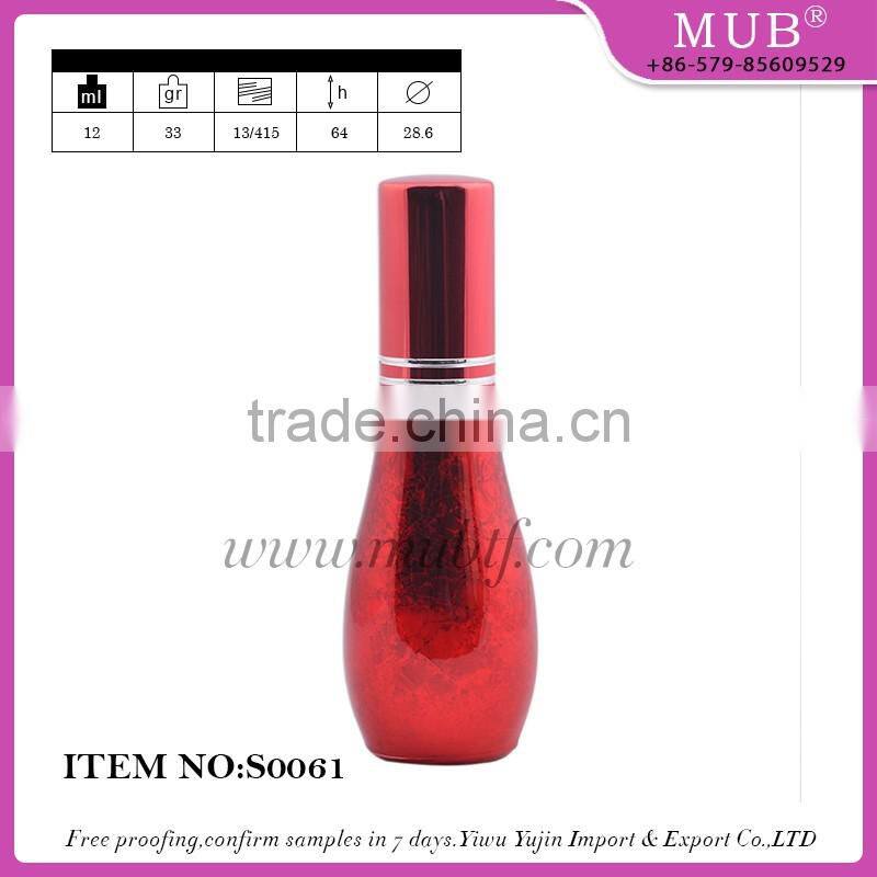 S0056 mini screw sprayer bottle glass bottle aluminum perfume bottle wholesale