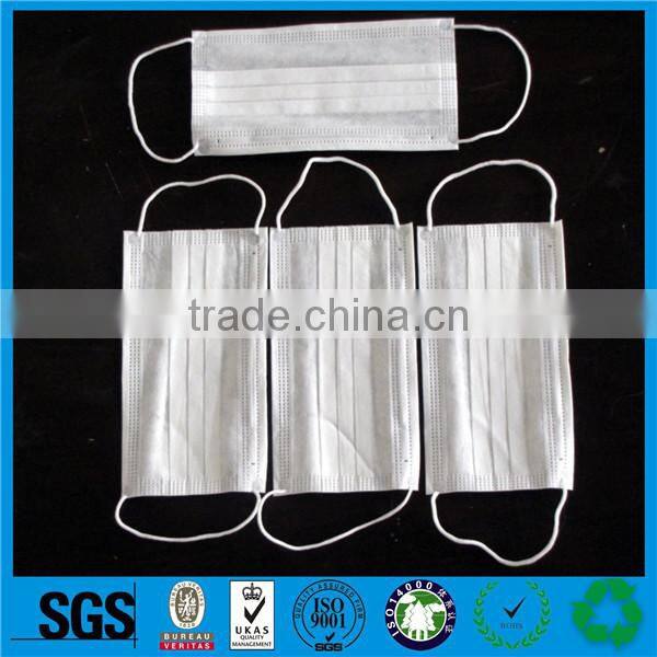 Wholesale nonwoven tie on face masks,3-ply nonwoven face mask,nonwoven earloop face mask