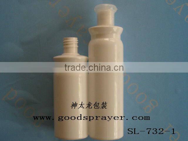 250ml white pet plastic bottle
