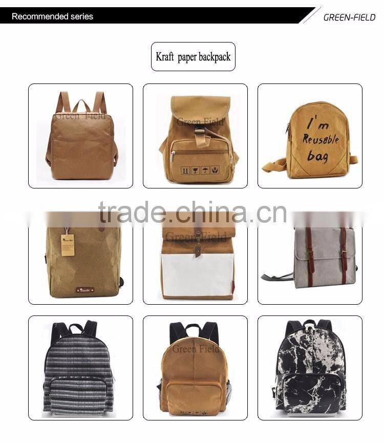 washable paper bag paper backpack bag 2017 new arrivals