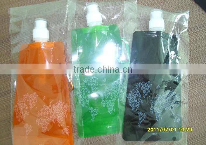 lovely 480ml foldable bottle/ foldable water bottle