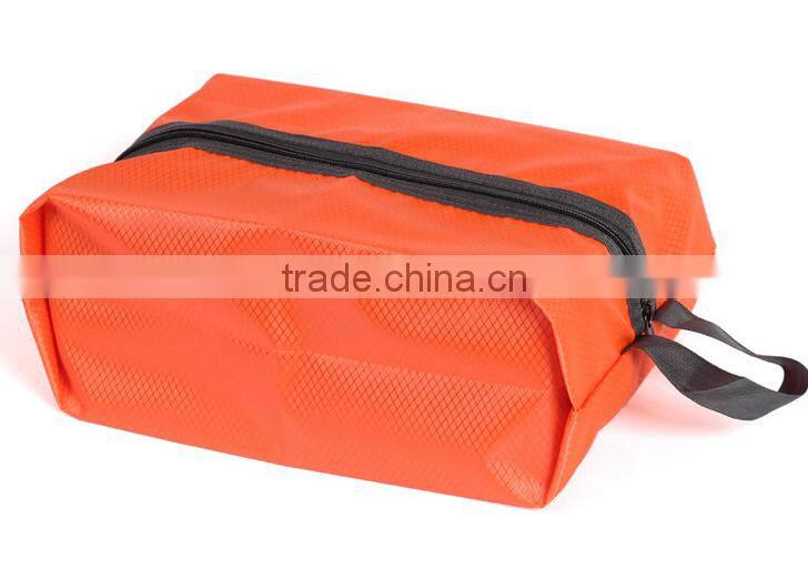 600D polyester shoe bag with zipper