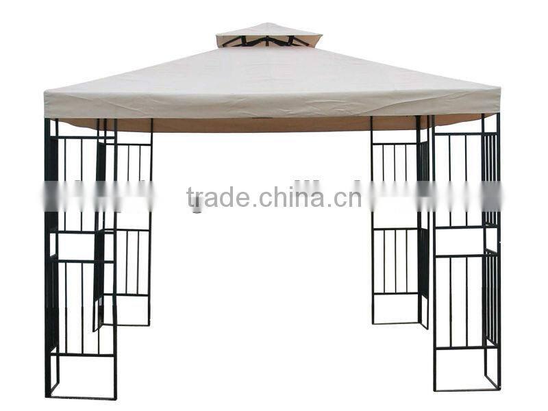 3x3m double topped metal gazebo(outdoor metal gazebo,metal frame gazebo)