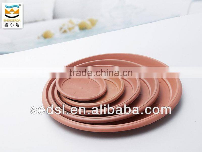 Different specifications terracotta round plastic flower pot saucers