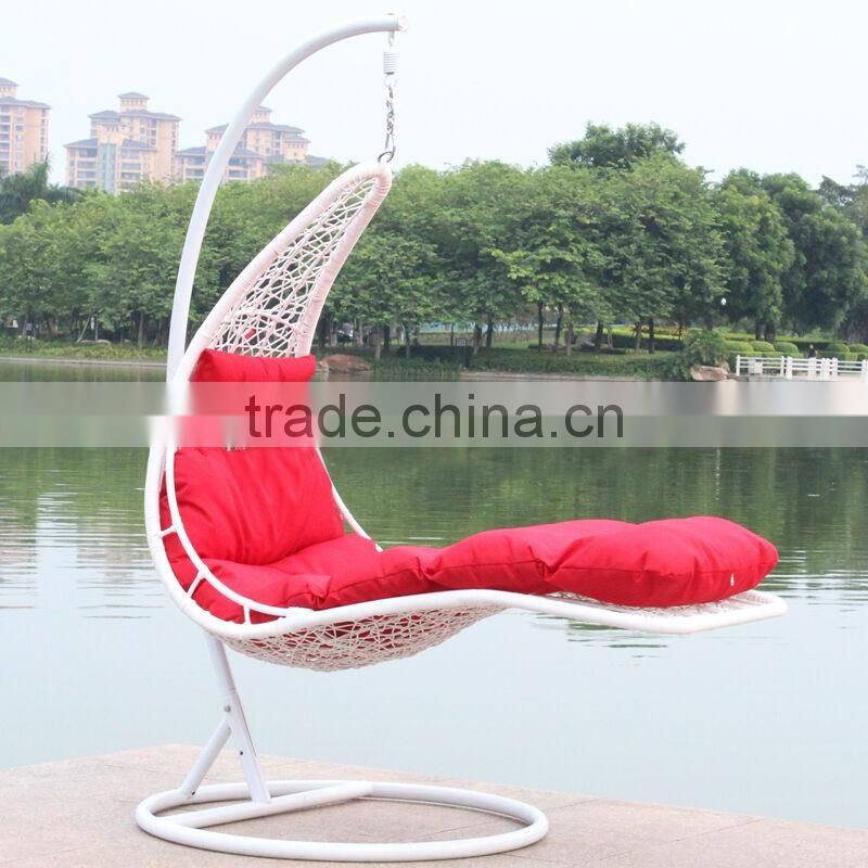 Unique Design Mermaid Shape Garden Rattan Hanging Swings