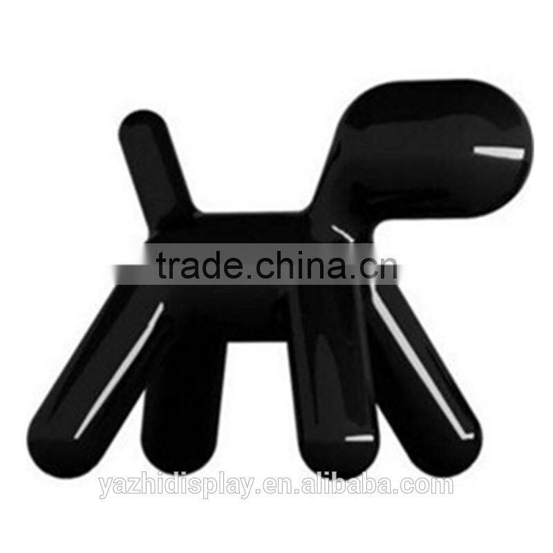 Colorful Fiberglassanimal dog mannequin for window display