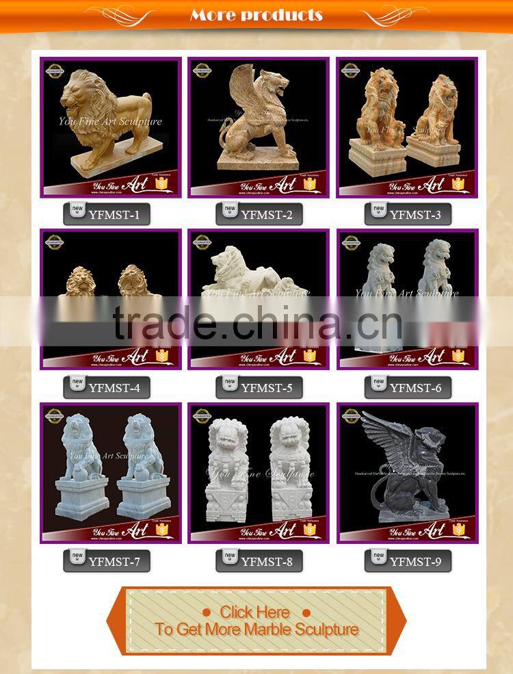 Life Size White Marble elephant statue