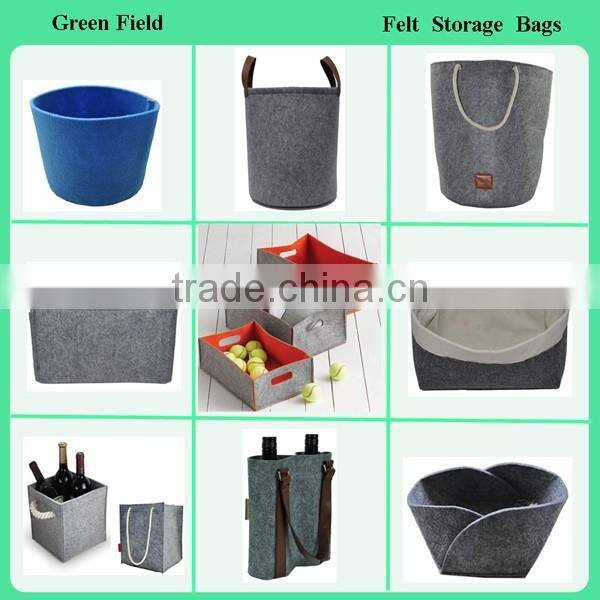 Eco-friendly felt storage bag,cute nature felt storage bag