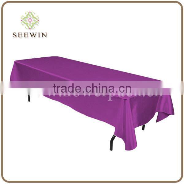polyester fabrics textile of satin table cloth