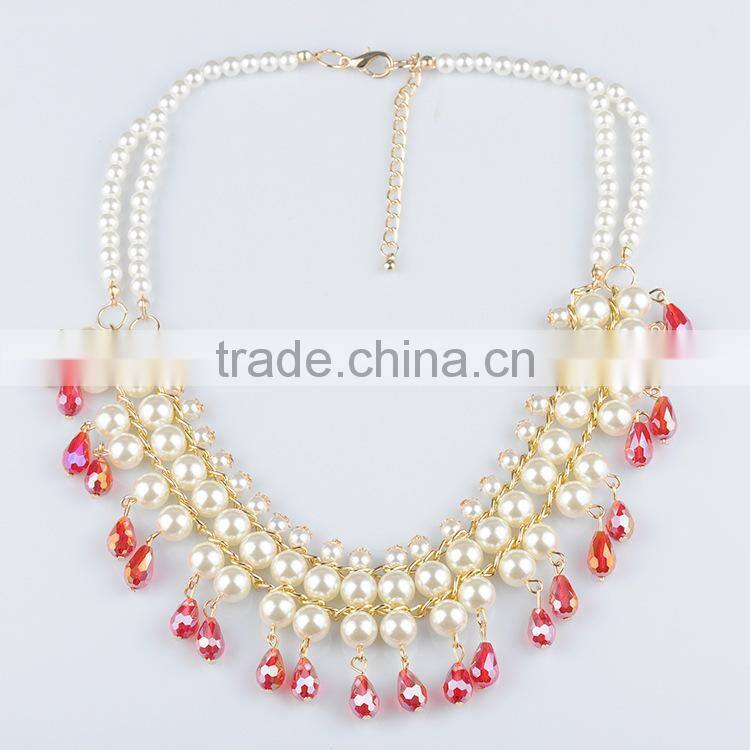 Handmade alloy zircon jewelry necklace