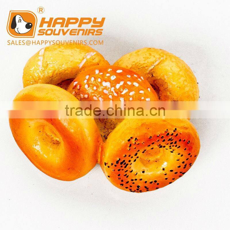 custom design French bread shape 3D resin fridge magnet