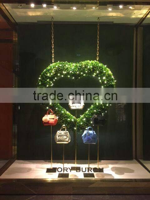 42'' Preserved boxwood love wreath topiary