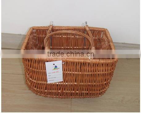 ECO-friendly wicker bicycle basket