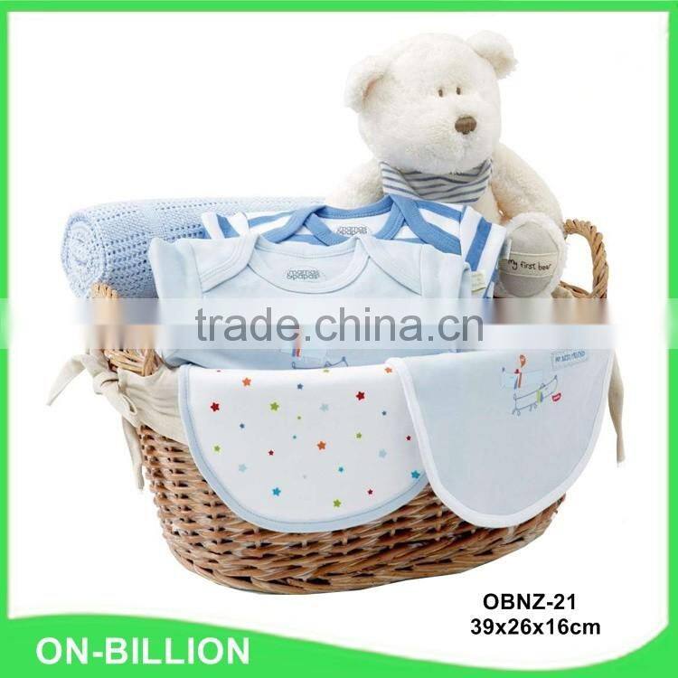 Home sundries storage wicker handmade baskets with liner