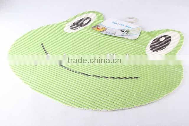 Printed frog shaped EVA anti slip bath mat/bathroom mat