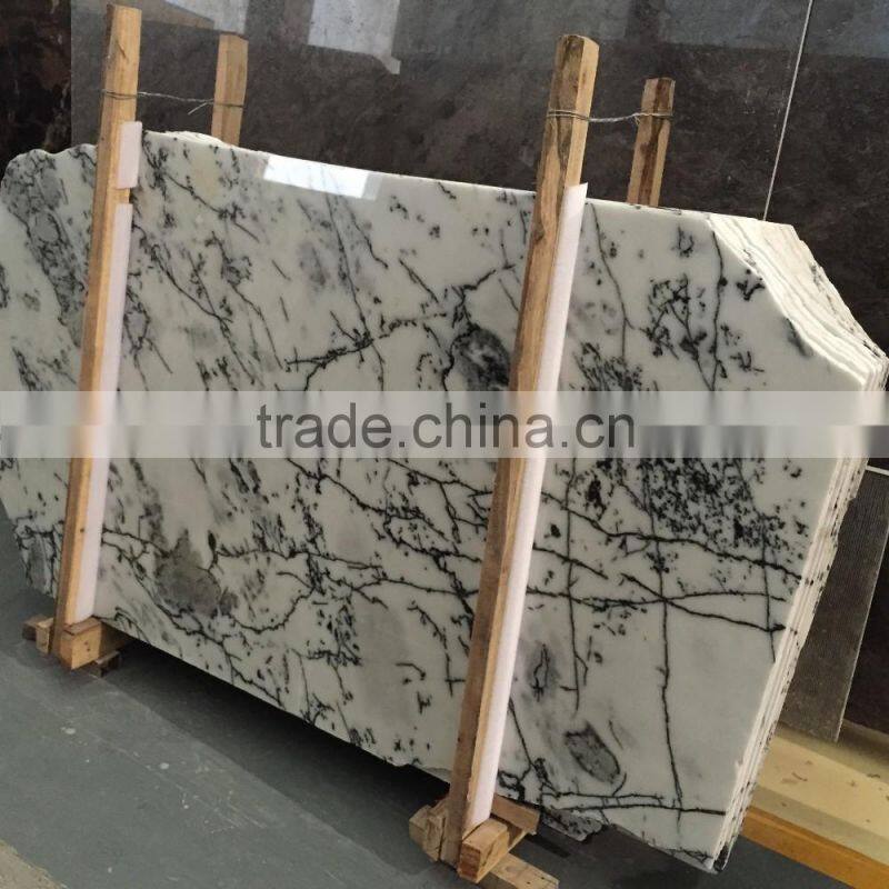 Ink White Marble China Marble Slab Price Hot sale