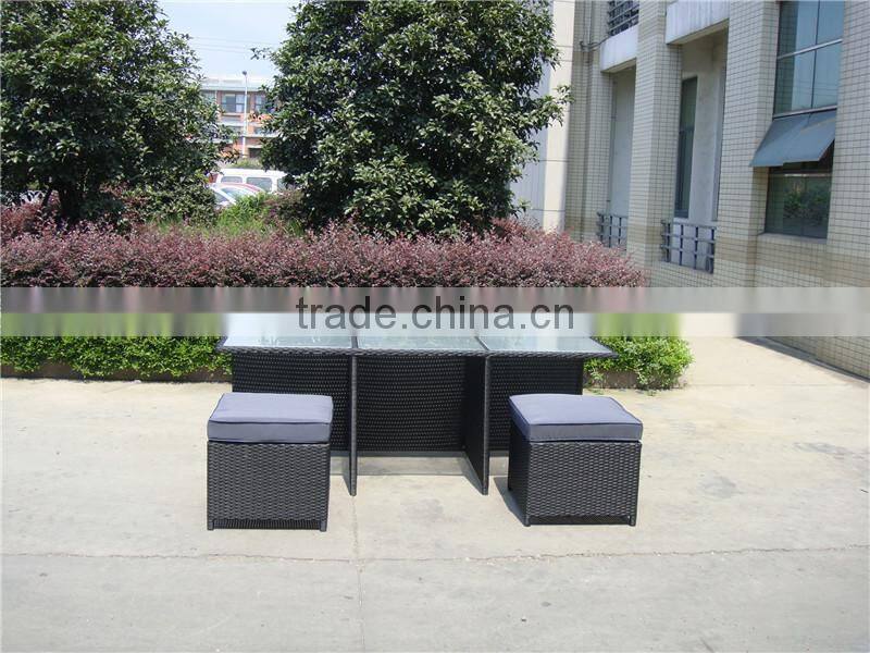 Popular PE Rattan Club Bar Set Outdoor Furniture