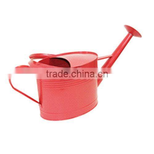 High Quality 7L Oval Metal Watering Can/ Colorful Metal Garden Toys/ Metal Flower Planter