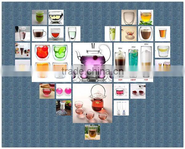 Promotional borosilicate double wall glass cup