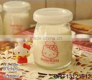 high quality milk glass bottle