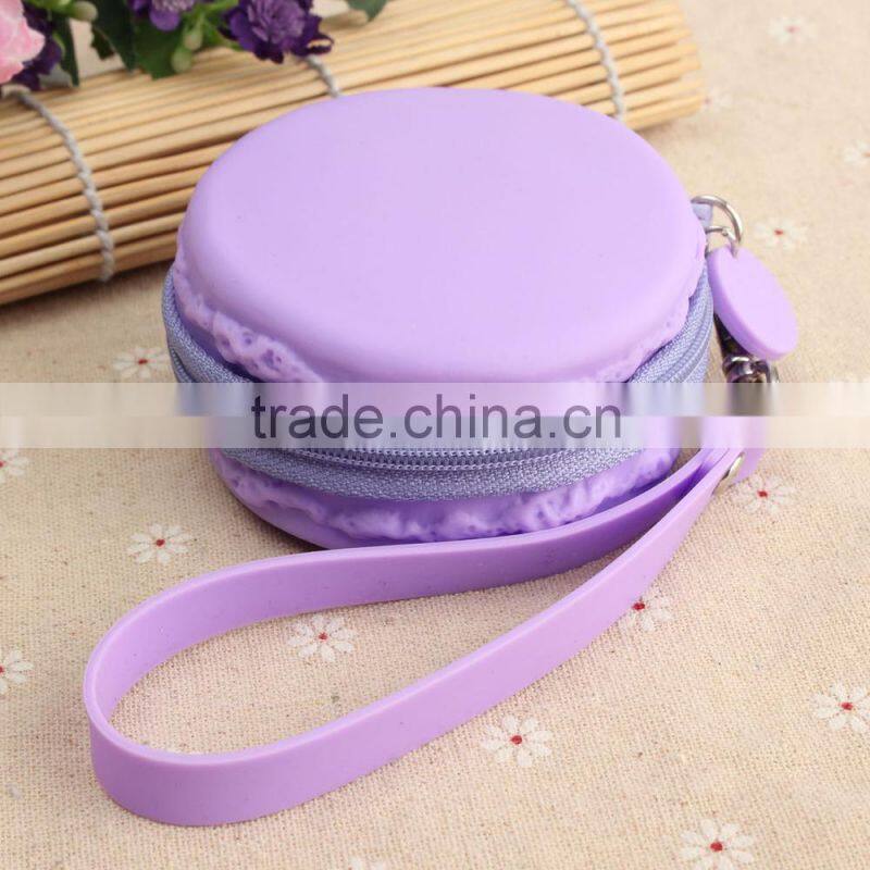 2015silicone Macaron wallet Hot-selling fashionable silicone money pouch and silicon wallet