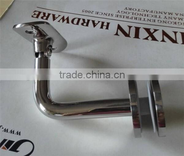Tube Indoor Mirror Polished Handrail Bracket For Glass Fencing