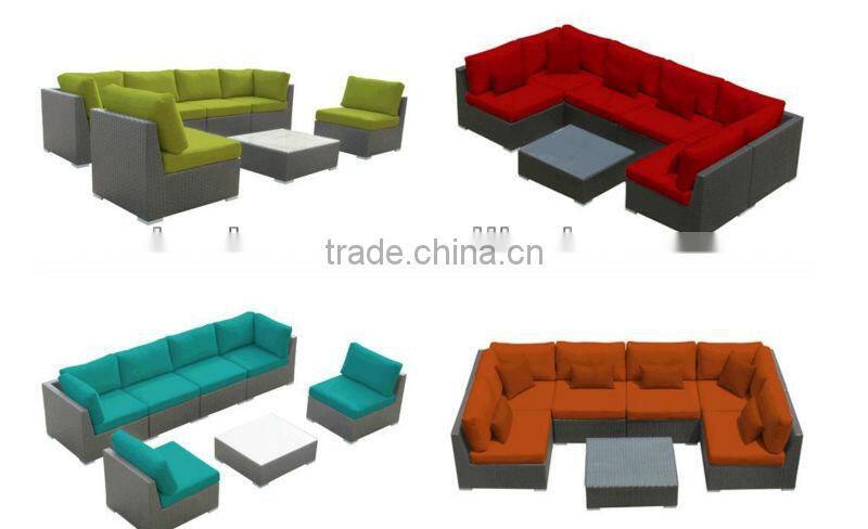 NEW style Las Vegas Set Outdoor Patio 7pcs Sectional Wicker Sofa Furniture