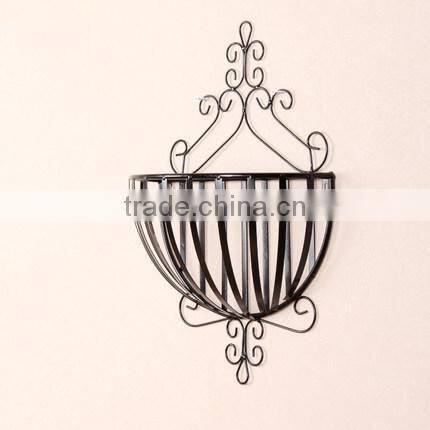 hot sale metal iron garden hanging display plant flower shelf