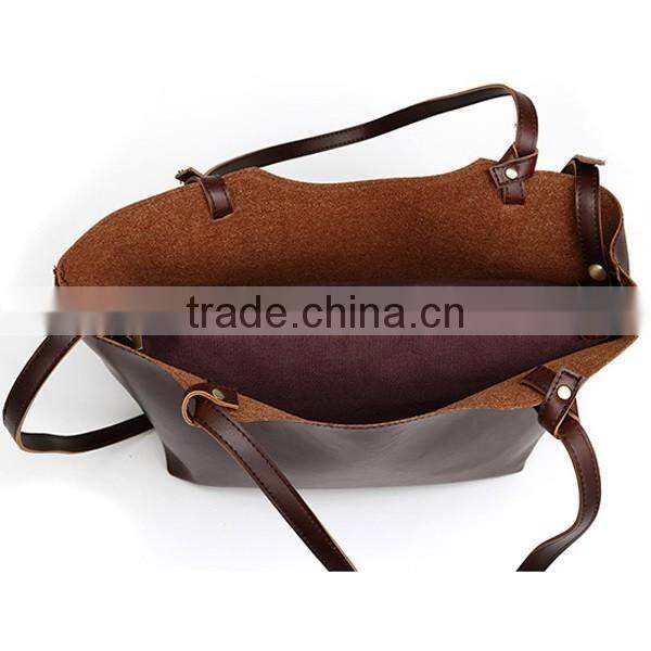 promotional tote bags office lady bag fashion shoulerbag Light brown women tote bag