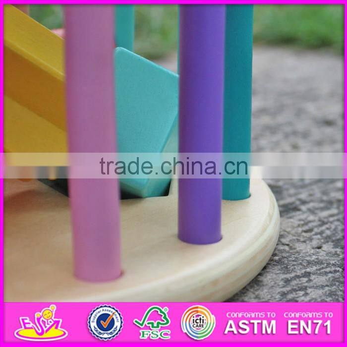 2016 new design multi-function wooden shape sorter toy for toddlers W12D064