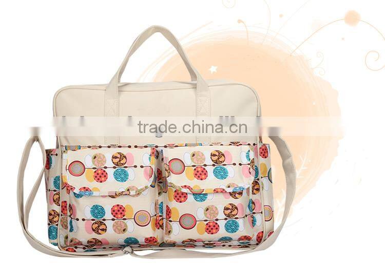 Printed Flower Colorful Diaper Bag