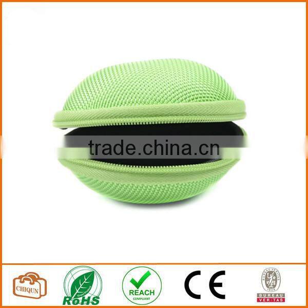 Earphone handsfree headset HARD EVA Case - Clamshell/MESH Style with Zipper Enclosure