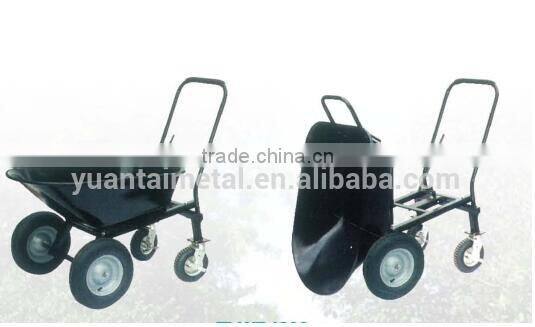Industrial Metal four wheel Wheelbarrow dump cart WB4800