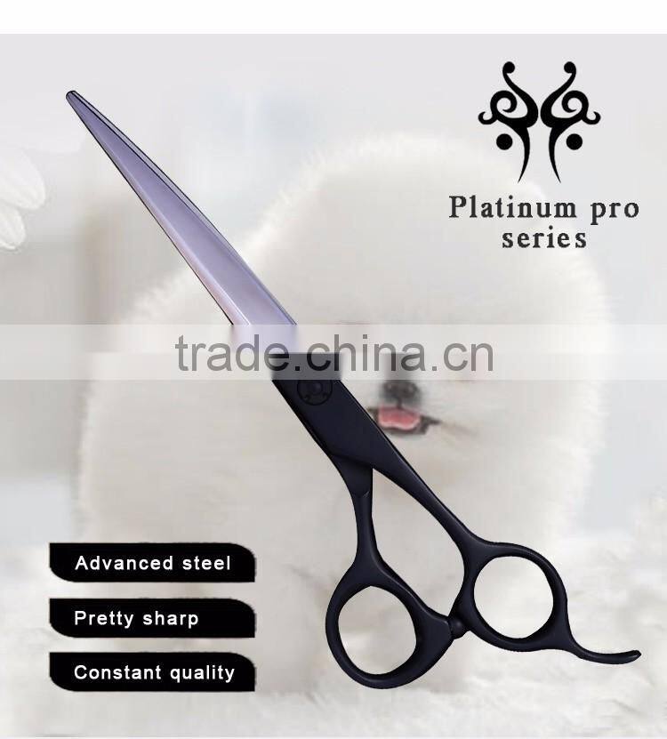 Black 7" Dog Cat Professional Pet Grooming Scissors Pet Shears Hair Tools