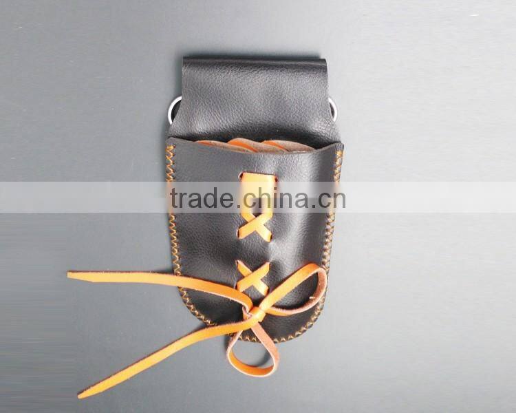 QJ-CP17 Leather bag barber hair shears bag