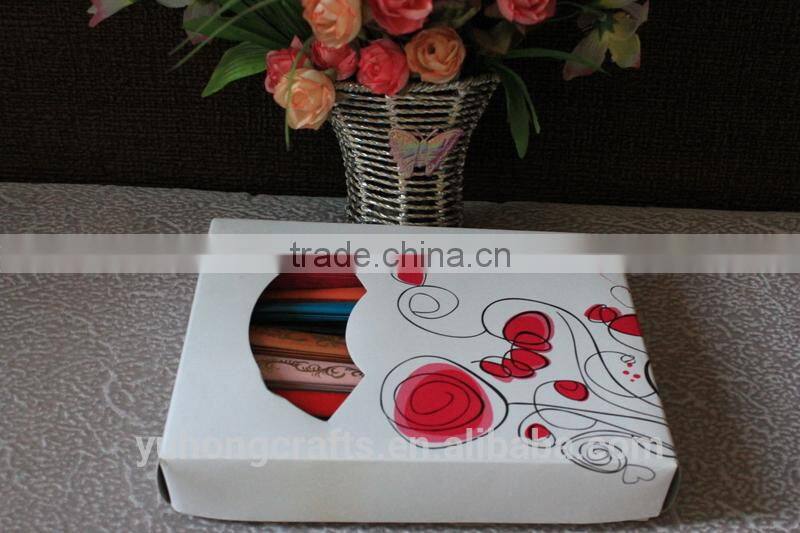 High quality Spanish wood fabric fan