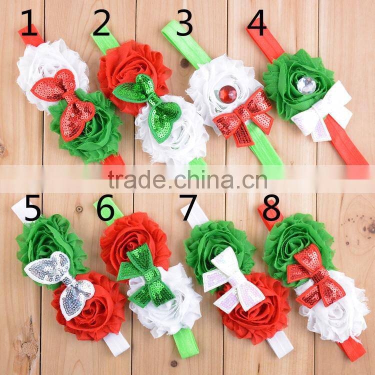 New Nice Baby Accessories Turban Headband Wholesale Christmas Gifts Fashion Elastic Hairband Headband Baby With Flower