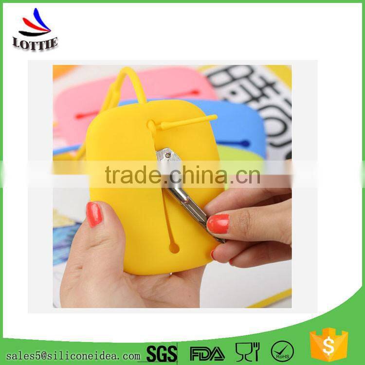 New design Portable silicone key holder bag,silicone smart wallet,key holder wallet
