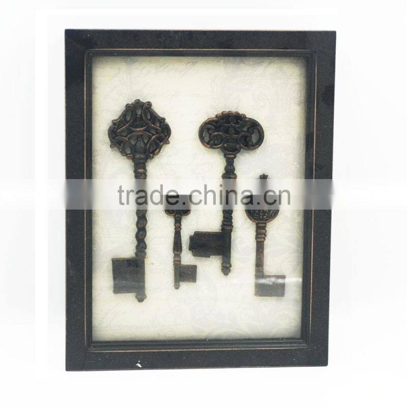 Wholesale antique traditional picture frame shadow wood box wall art decor