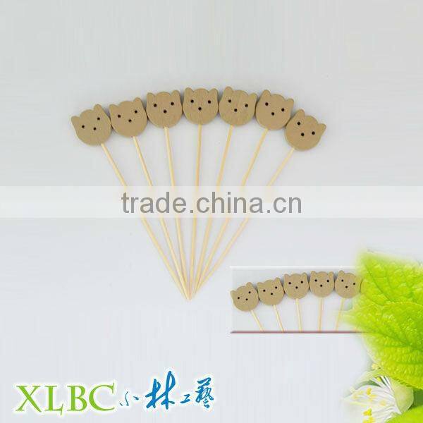 9cm panda bamboo picks