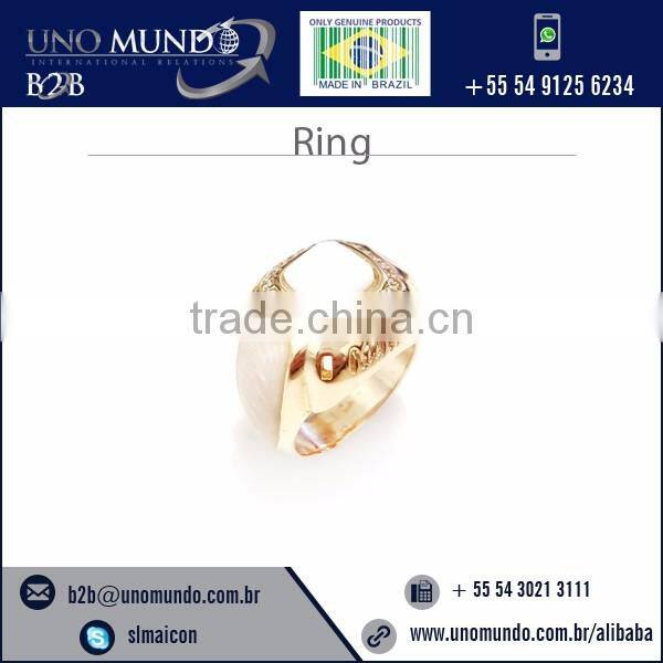 Uniquely Designed Gold Plated Rings Available for Wedding Wear