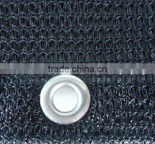 Knitted mesh truck tarp