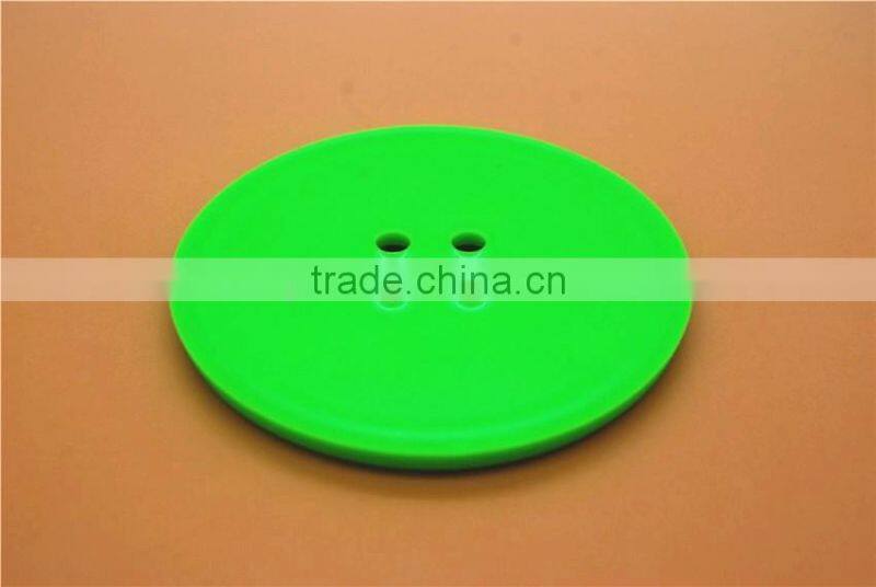 Trade assurance button shape design coffee cup pad tin coaster