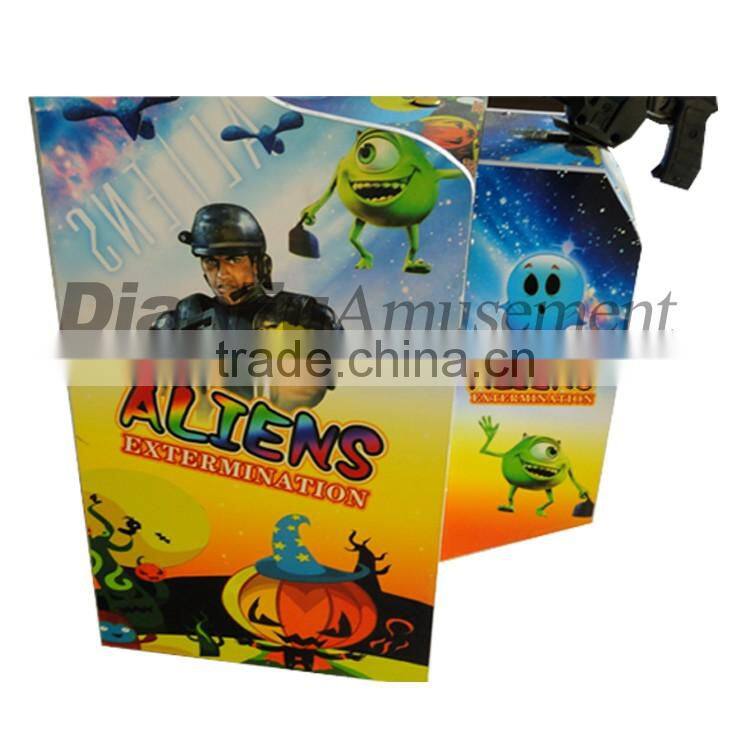 DianFu hot sell kinds alien simulator arcade gun shooting 2 players machine off price redemption game machine