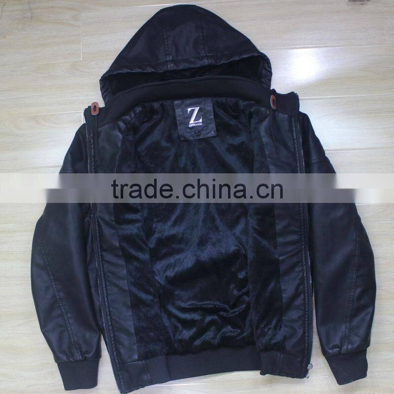 2014 New Slim Fit Men Leather Jacket