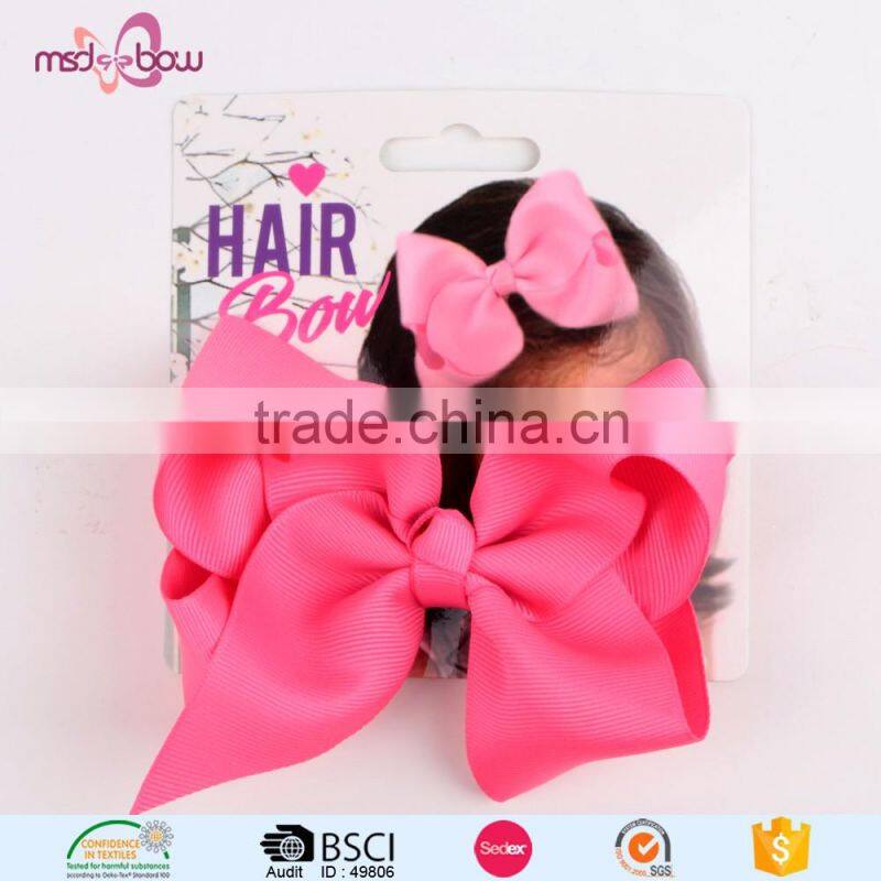 wholesale boutique kids bow clips for hair