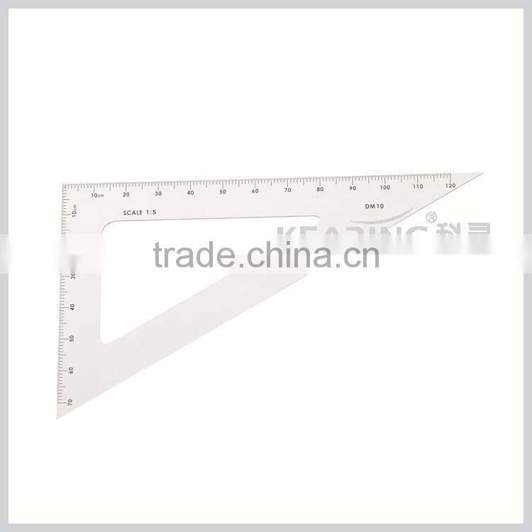 Kearing OEM plastic triangle scales / sew scale ruler 1: 5 plastic ,triangle scale ruler # DM10