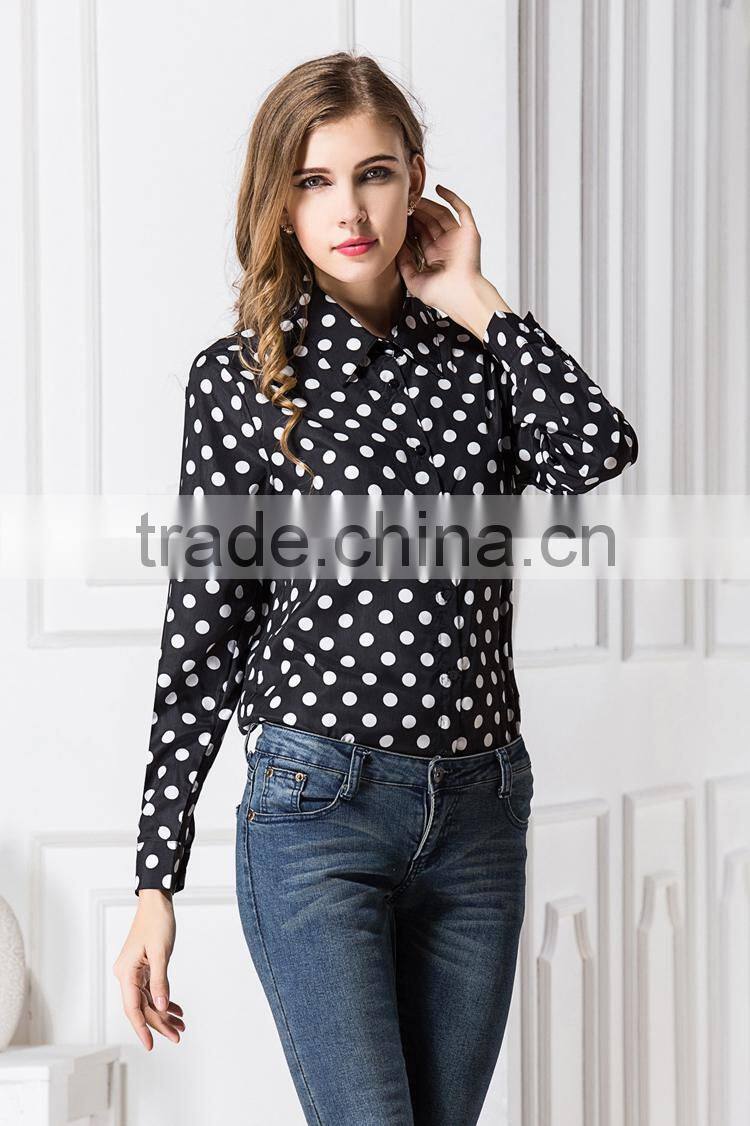 Latest Hot sell european summer 100% Cotton ladies New Design Ladies office t shirt 2015