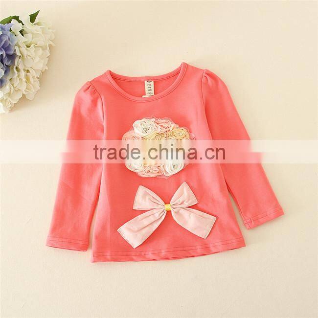 Guangzhou factory girls long sleeve undershirt winter long sleeve undershirt