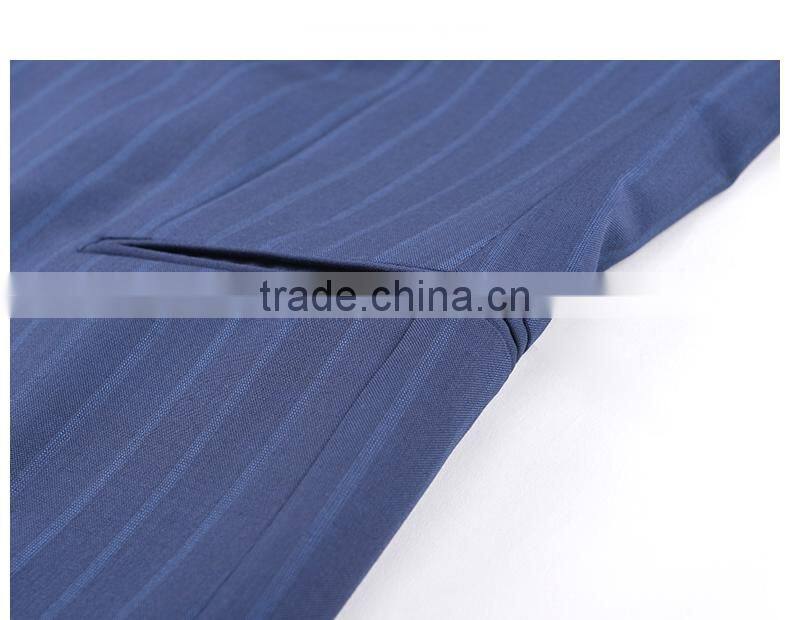 Best Brand Chinese Factory Custom Design Men'S Slim Fit Stripped Suit For Men